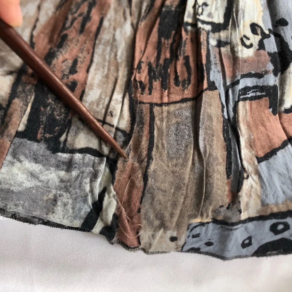 Wilfred Multicolour Abstract Boho Skirt - Picture 10 of 11